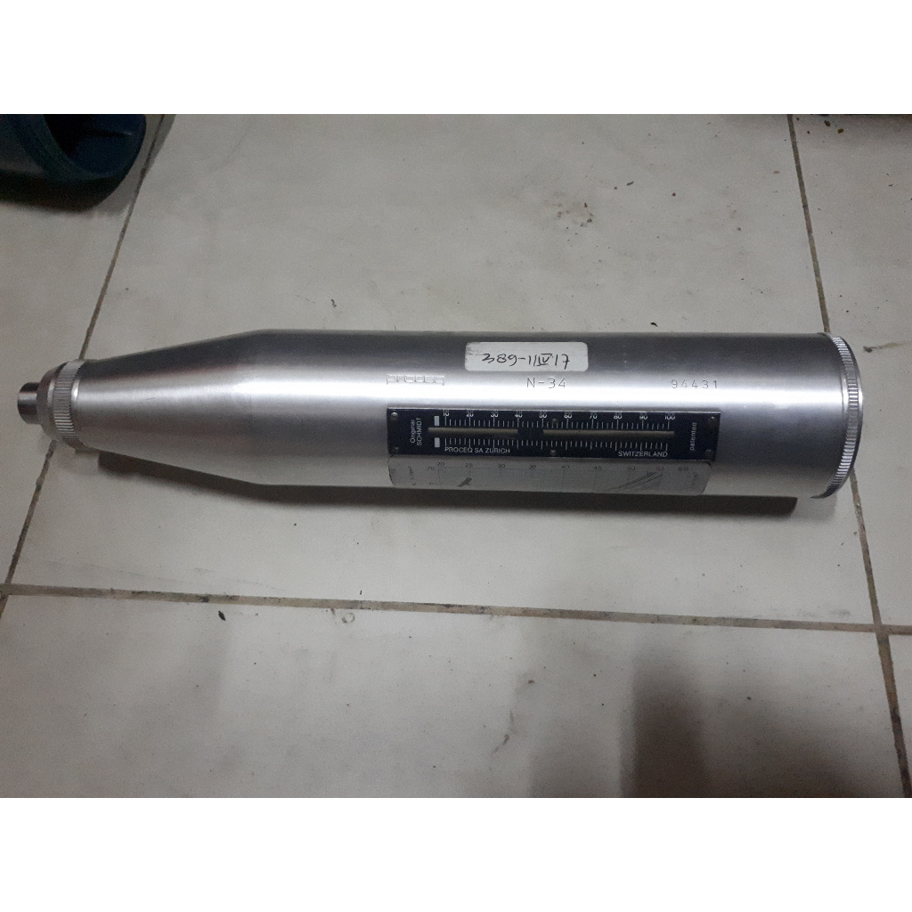 Concrete Hammer Test Apparatus Proceq N-34 Pengukur Kekuatan Tekan Beton