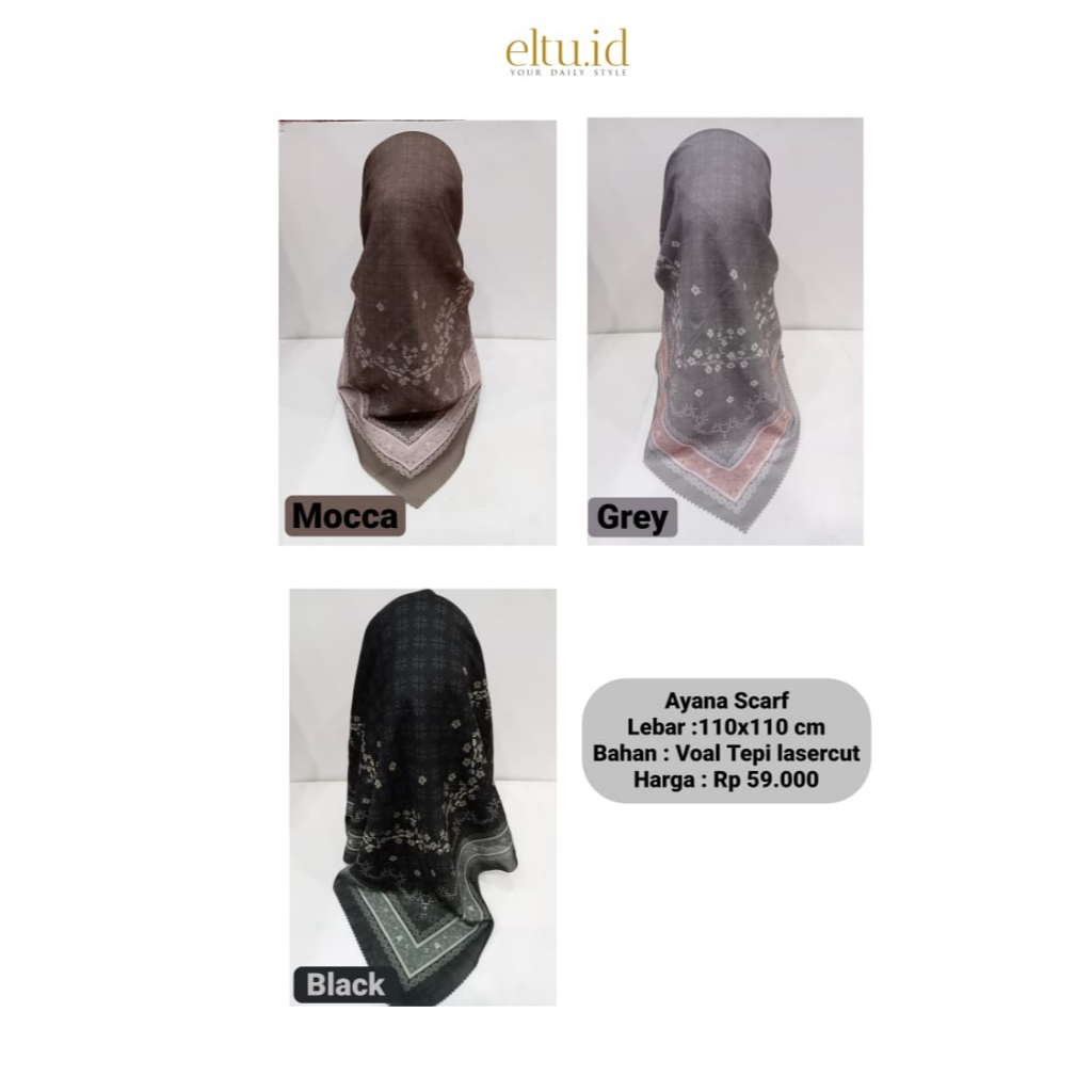 segiempat motif eltu -eltu alyea scarf-eltu ayana scarf -eltu havana scarf