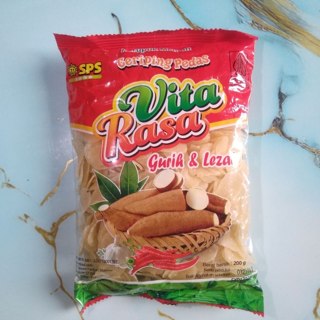 

Omah Kerupuk - Ceriping Singkong Pedas Mentah 200g