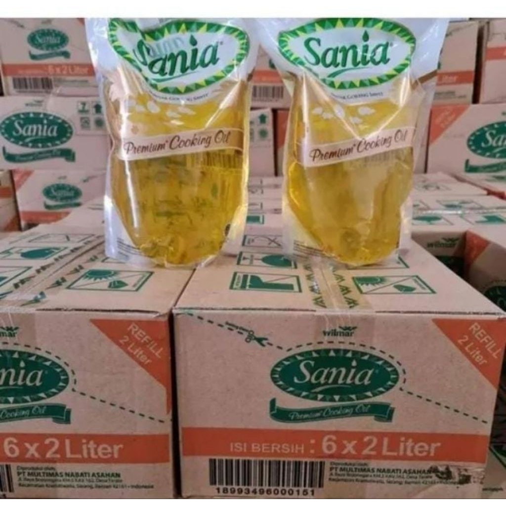 

PROMO MINYAK GORENG PREMIUM SANIA 2 LITER X 6 POUCH ( 1 KARTON ) MINYAK GORENG SAWIT KUALITAS BAGUS 1 KARTON