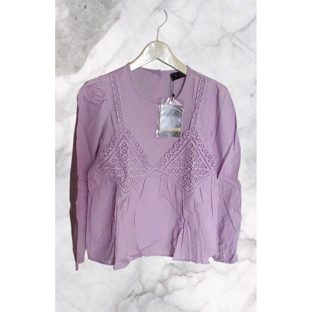 Atasan Blouse VNS Lilac New