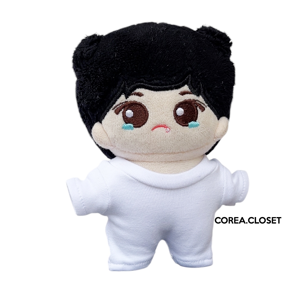 Baju Boneka 10cm Baby Jumpsuit white Outfit Doll Clothes Denimalz Skzoo Mini Kostum Kpop Seventeen S