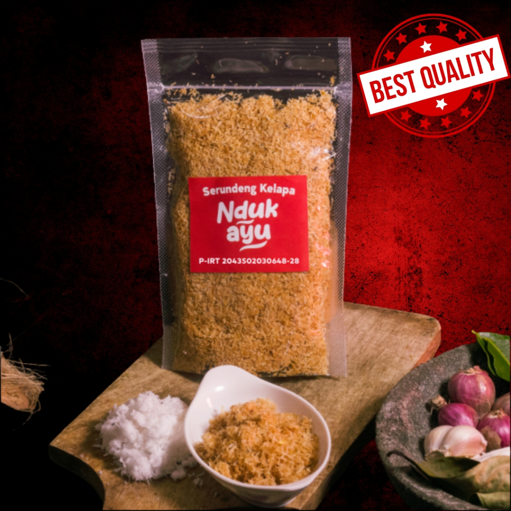 

Serundeng Kelapa Enak Gurih Dan Manis - Serundeng Kering Original Serundeng Halal Premium Khas Ponorogo