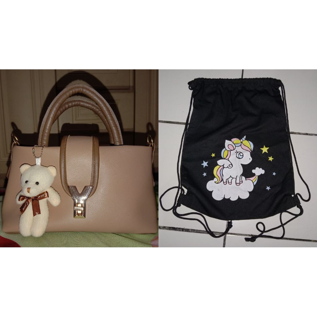 [PRELOVED] Tas Handbag Selempang dan Tas Serut Wanita