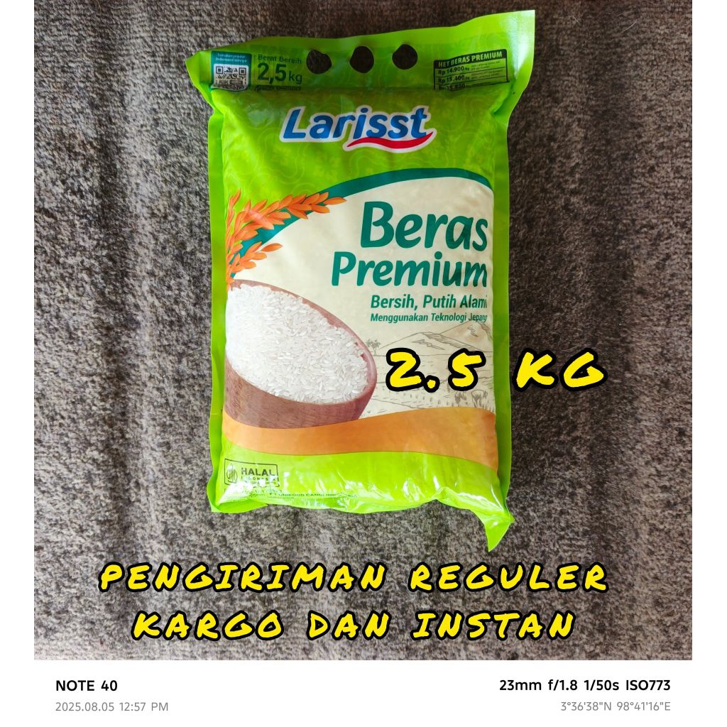 

(NEW) LARISST 2.5KG ~ BERAS PUTIH PREMIUM