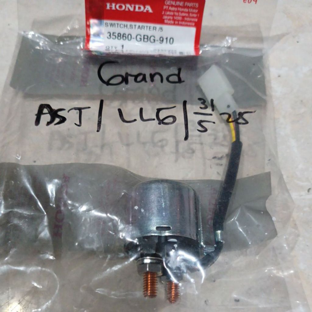 Bendik Stater Switch Stater Grand ORIGINAL HONDA AHM