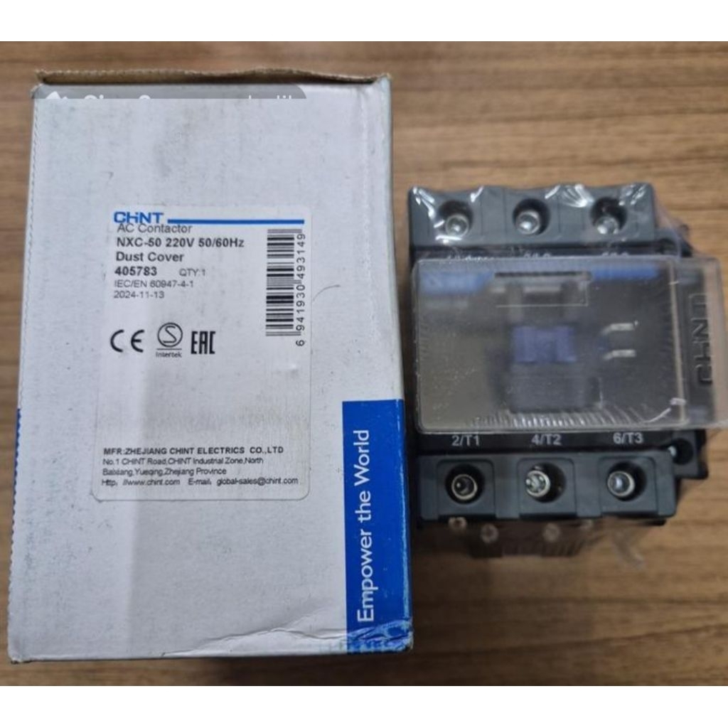 KONTAKTOR/CONTACTOR CHINT NXC-50 220V 80A ORIGINAL