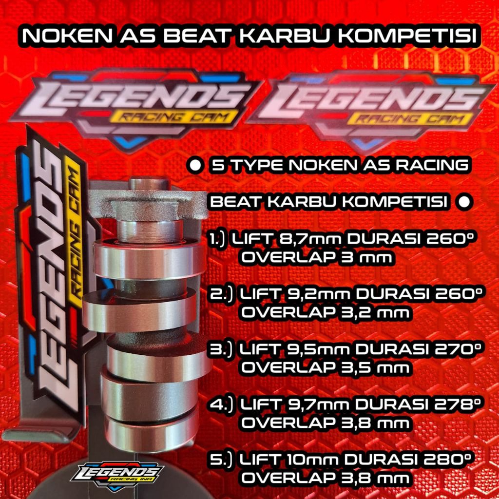 Noken As Racing Beat Karbu / Scoopy Karbu Kompetisi Mp7 130 150 Tune Up - LEGENDS RACING