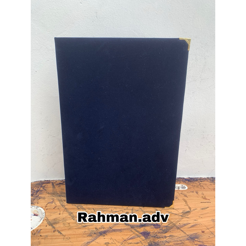 

Map Beludru Kantor A4 & F4 - Premium Elegan Arsip Dokumen Termurah