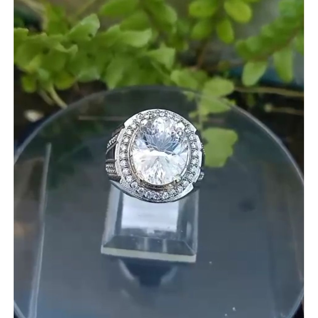 cincin pria batu kecubung air Kalimantan