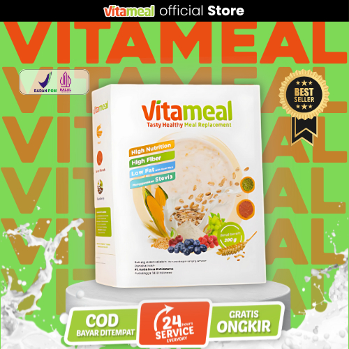 

Vitameal 200gr Sereal Multigrain Sehat – Atasi Gula Darah Kolesterol & Maag Cocok untuk Diet & Usia 35+ Camilan Tinggi Serat Bebas Efek Samping FITAMIL KESEMUTAN