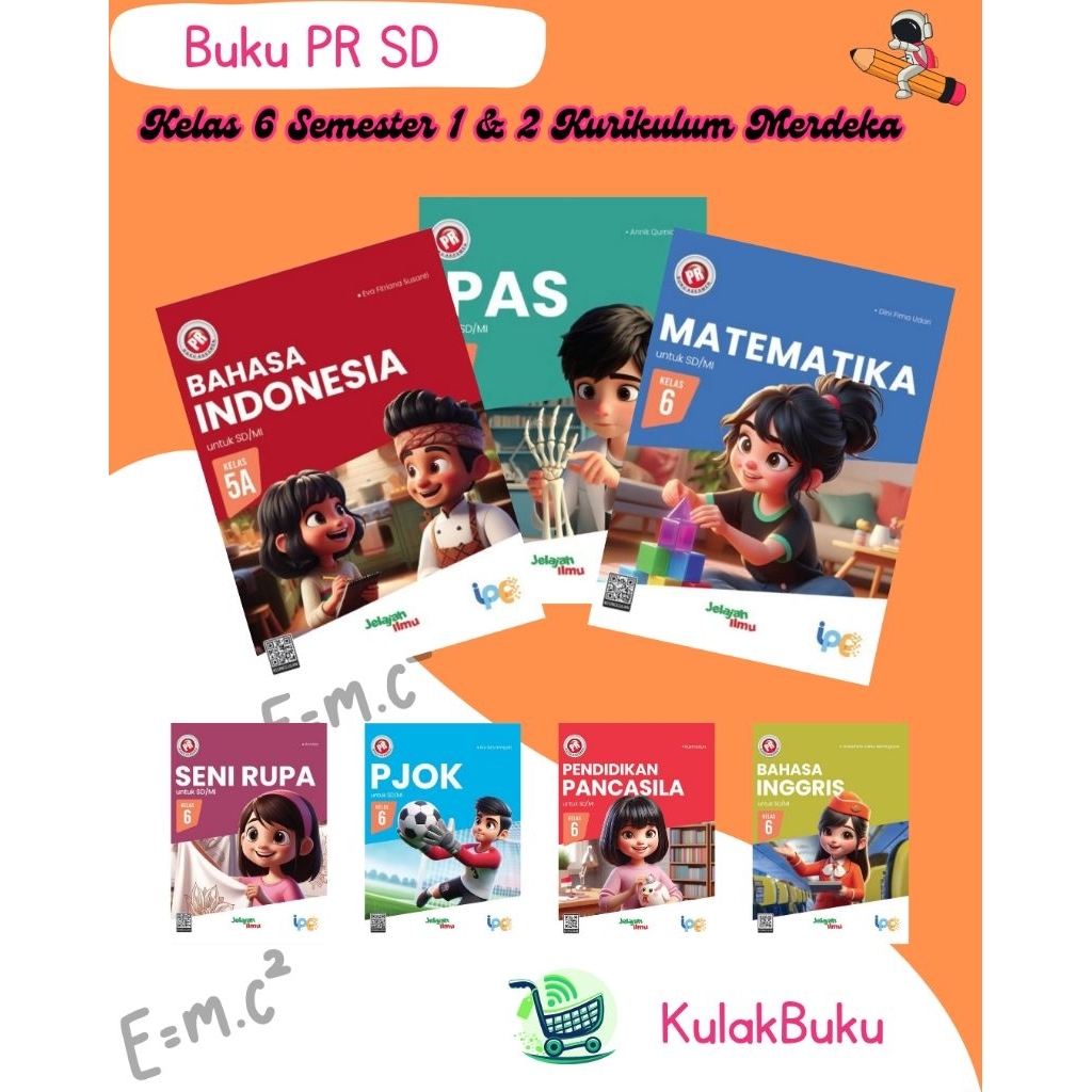 Buku PR SD Kurikulum Merdeka Kelas 6 Semester 1 & 2 Intan Pariwara Edisi Terbaru