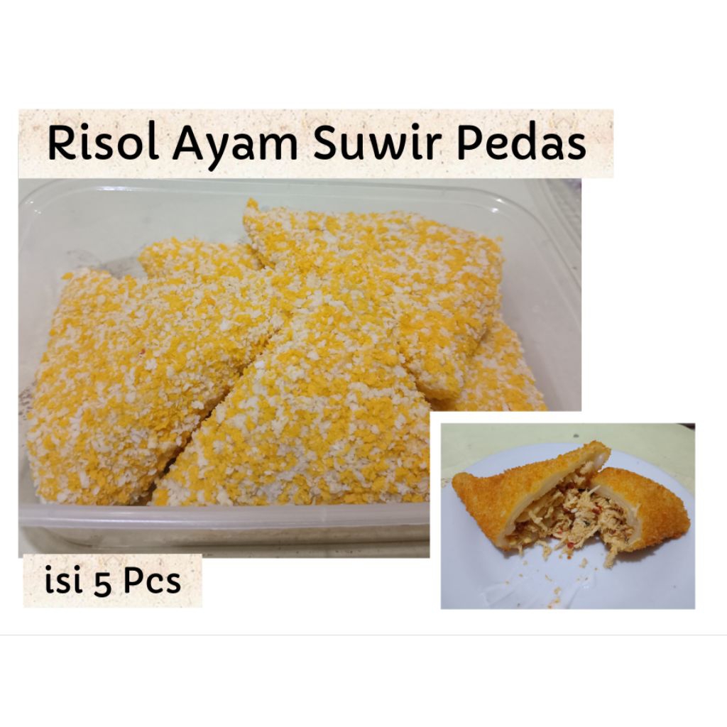 

Risol ayam suwir pedas frozen