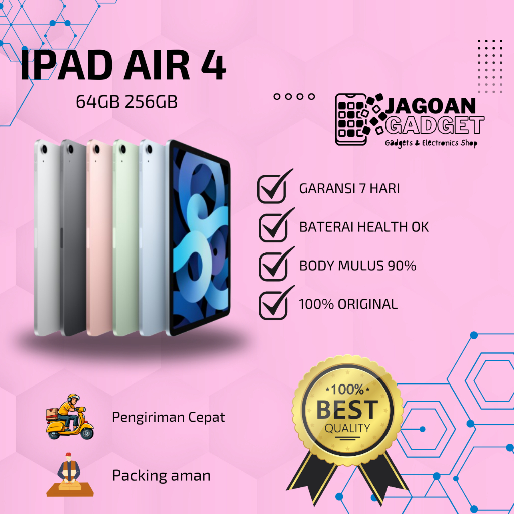 iPad Air 4 64GB 256GB Wifi Only Second Original | JAGOAN GADGET