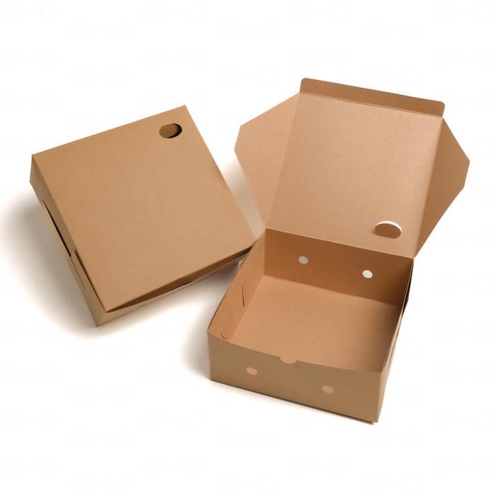 

Dus Nasi Kraft Tutup Sambung Kotak Samson Box Makanan Cokelat Ukuran 20x20 cm