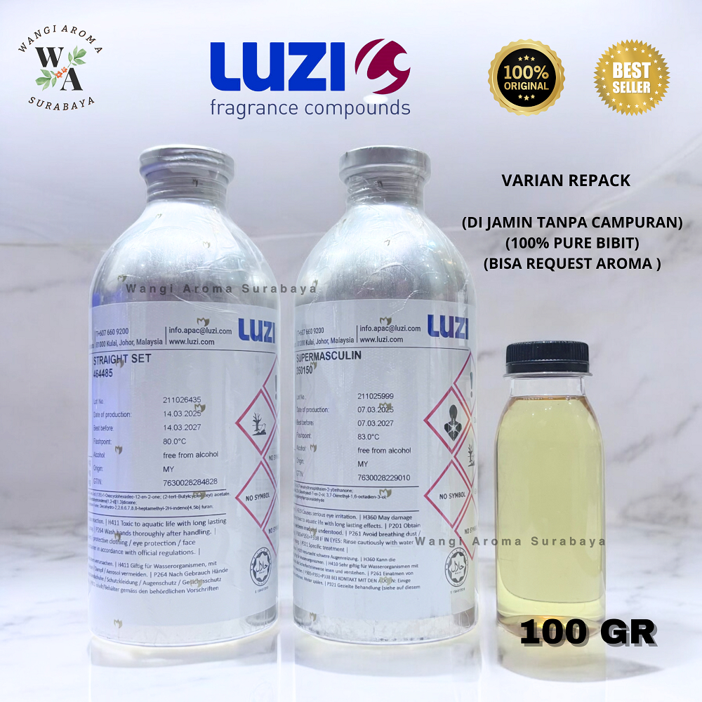 BIBIT PARFUM LUZI REPACK 100GR - BIBIT PARFUM ORIGINAL PURE TANPA CAMPURAN
