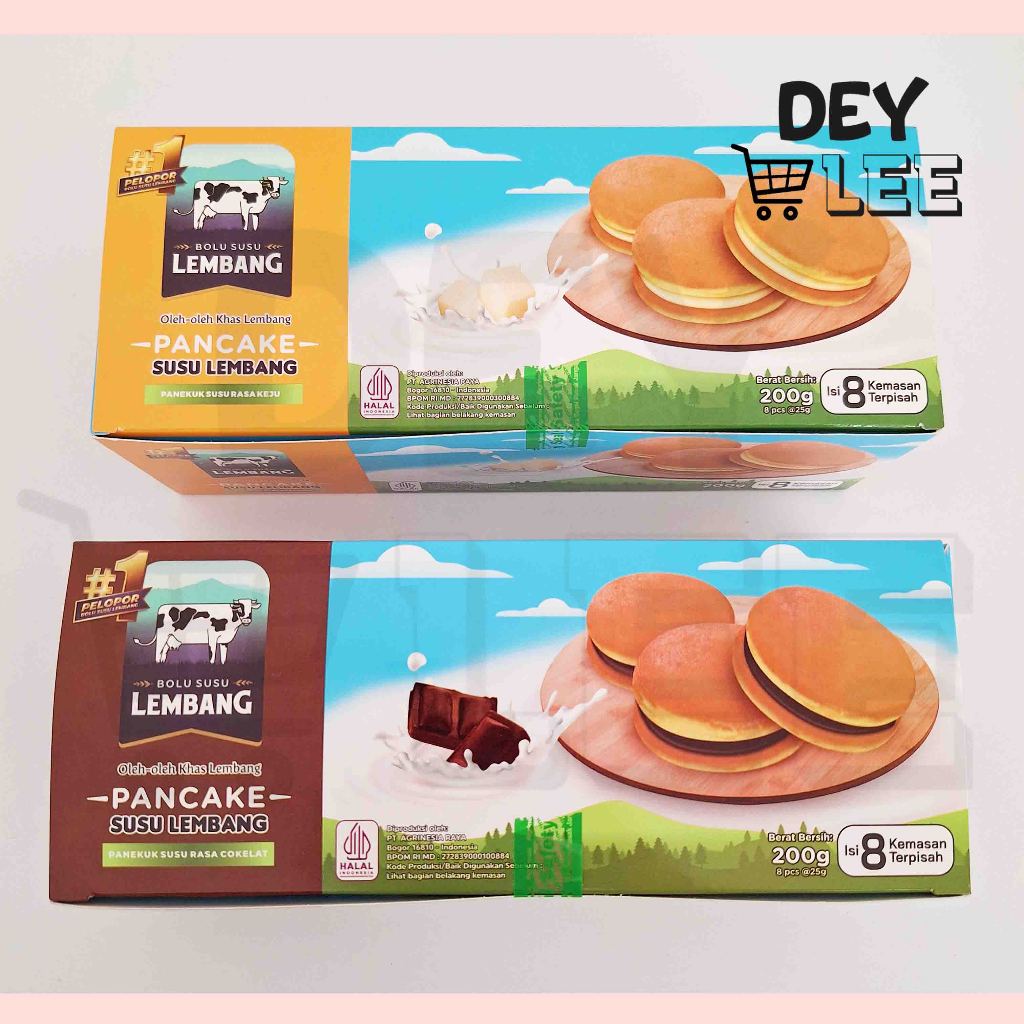 

Pancake isi 8 pcs ALL VARIANT Bolu Susu Lembang Oleh-Oleh Khas Bandung