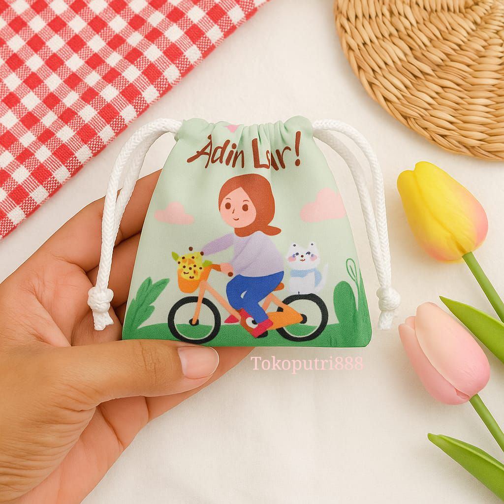 

(READY STOCK)Dompet angpao serut amplop lebaran idul Fitri karakter