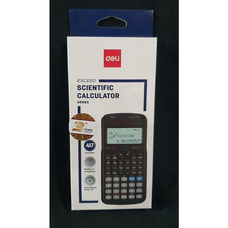 

[5036640] KALKULATOR ED991ES BLACK DELI