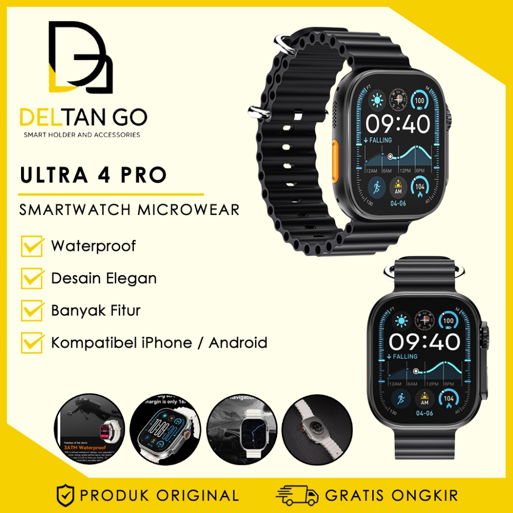 JAM SMARTWATCH AI MICROWEAR ULTRA 4 PRO 4 GB Android / iPhone Waterproof