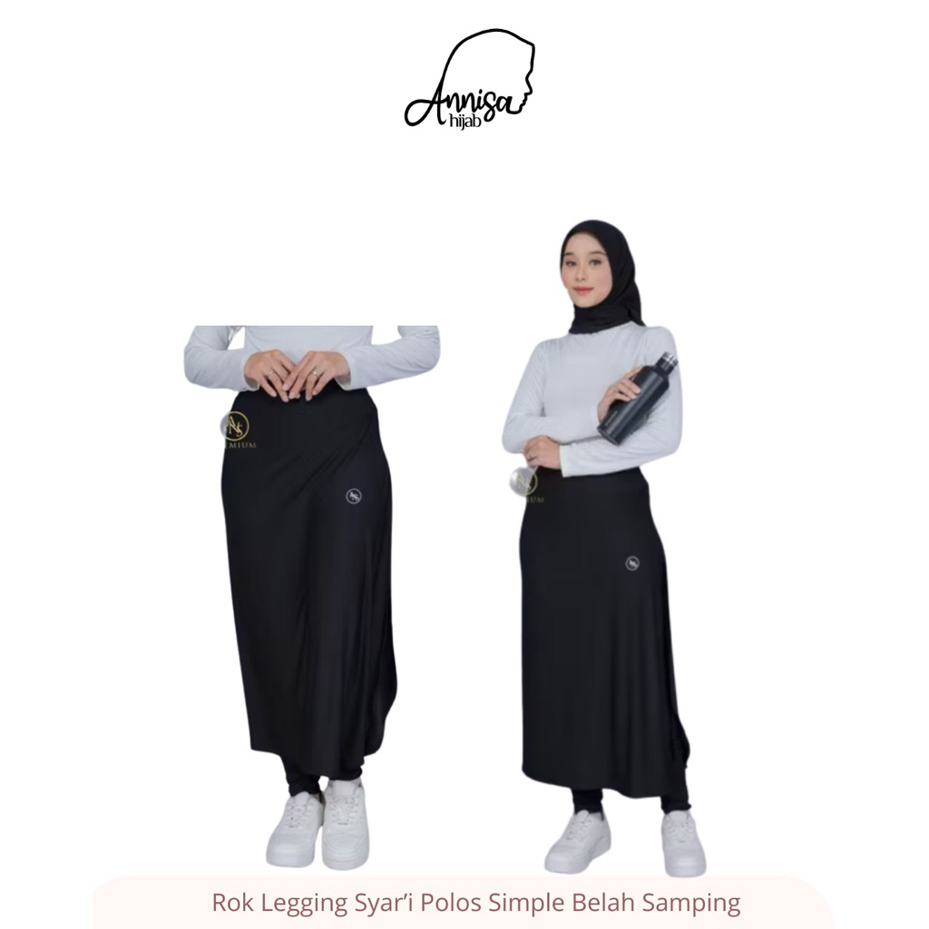 Rok Legging Zoya Premium Rok Legging Syari Polos Ans