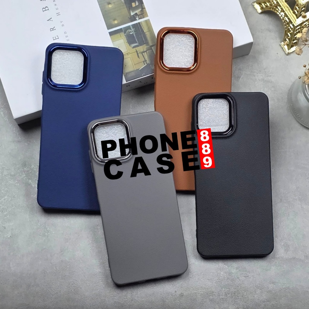 SOFT CASE CASING HP LEATHER CHROME CAMERA SAMSUNG A07 L02