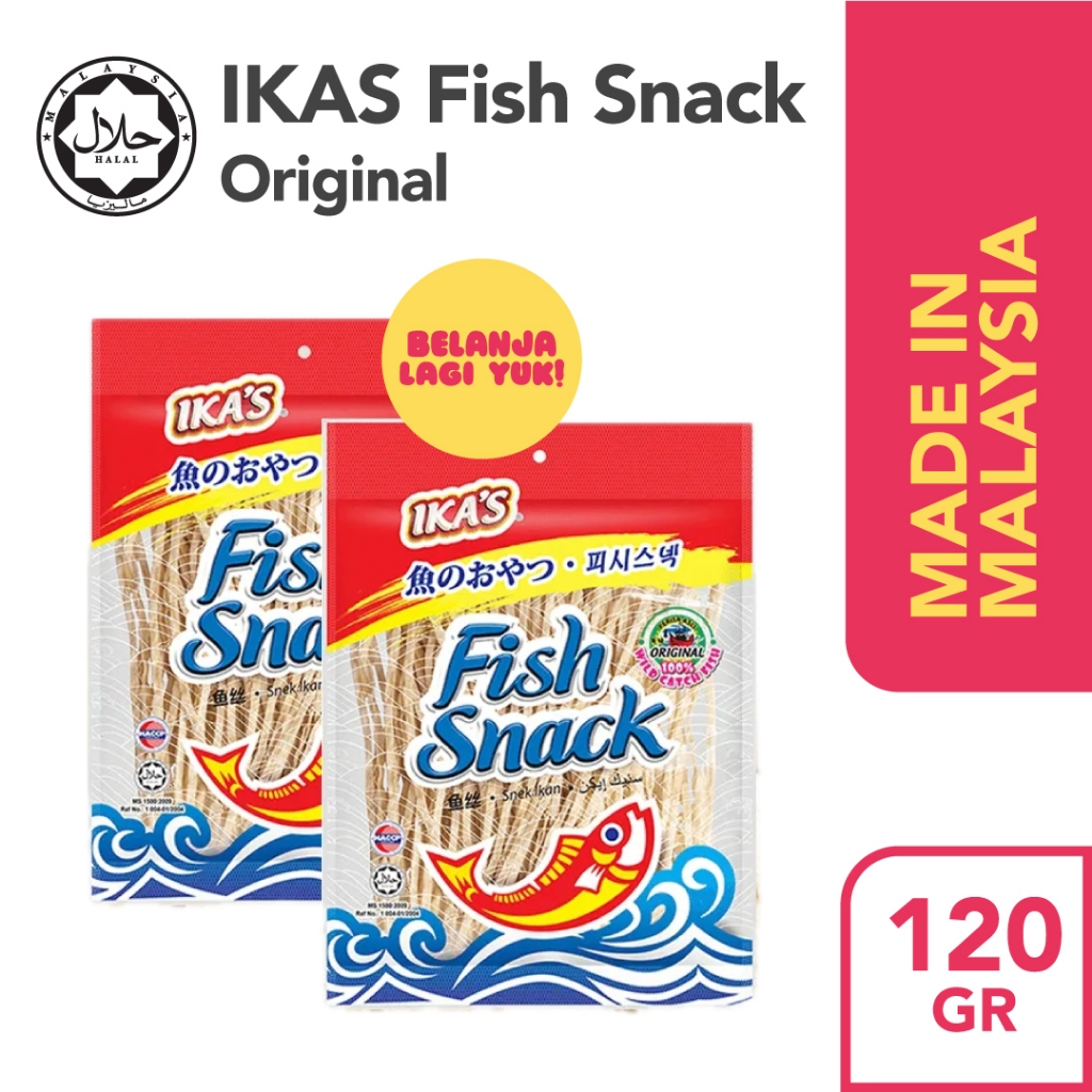 

IKA'S Fish Snack 120gr 55 gr 30 gr BBQ / ORI / SPICY asal Malaysia HALAL