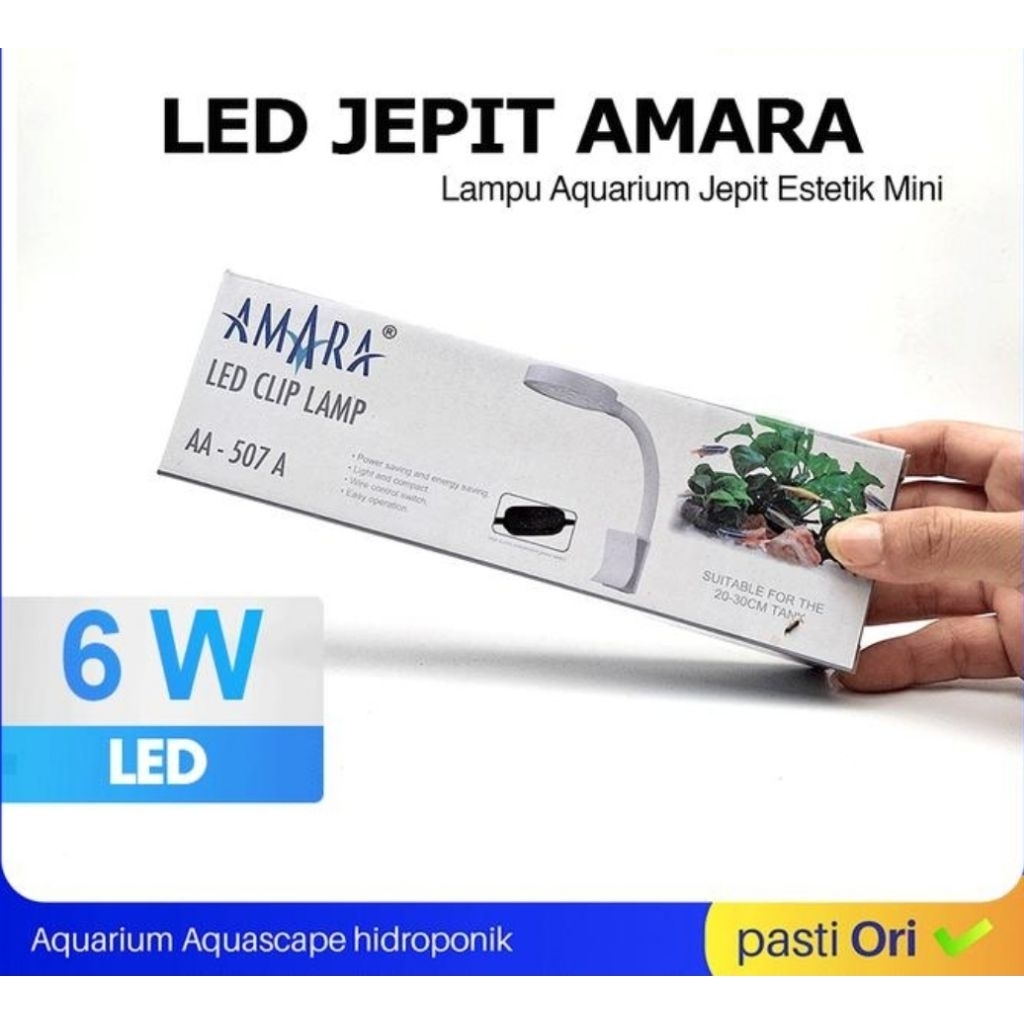 Lampu Jepit Aquarium Mini LED Aquarium Jepit Putih Biru Model Bulat
Kotak