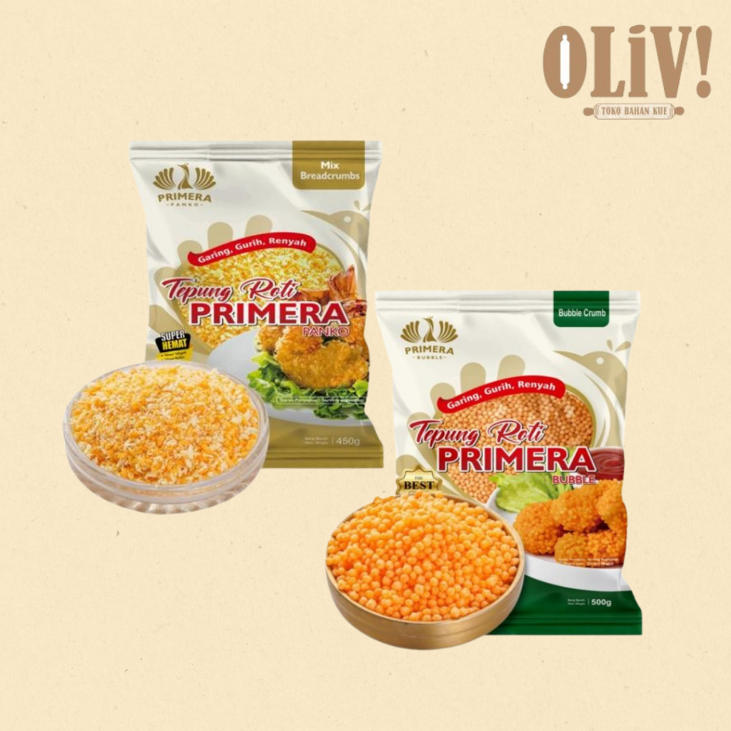 

Primera Breadcrumb Kemasan 450gr & 22gr