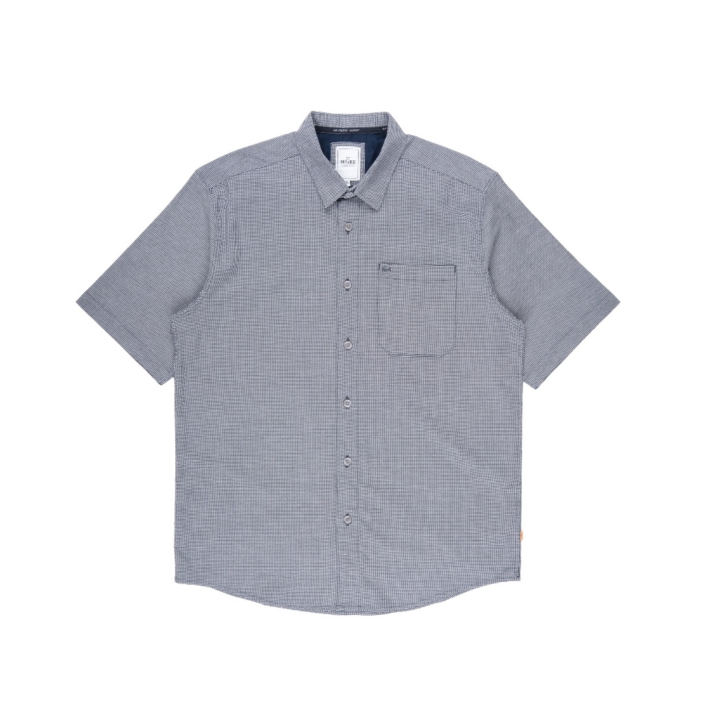 Kemeja Original MGEE - Kemeja Kasual Lengan Pendek Pria Original MGEE Alto CKKS 166 Black