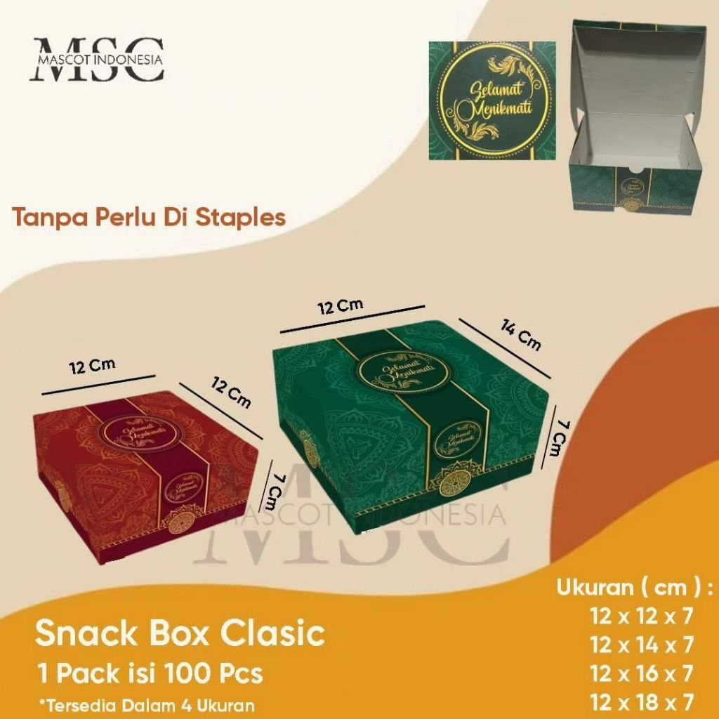 

Dus Katering | Dus Nasi | Dus Snack | Snack Box Classic cap Olin Healthy Packaging