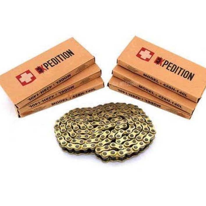 Rantai EXPEDITION 428H - 140 / 520H - 130L Gold O-Ring / Rantai Trail 520 Gold Panjang 130