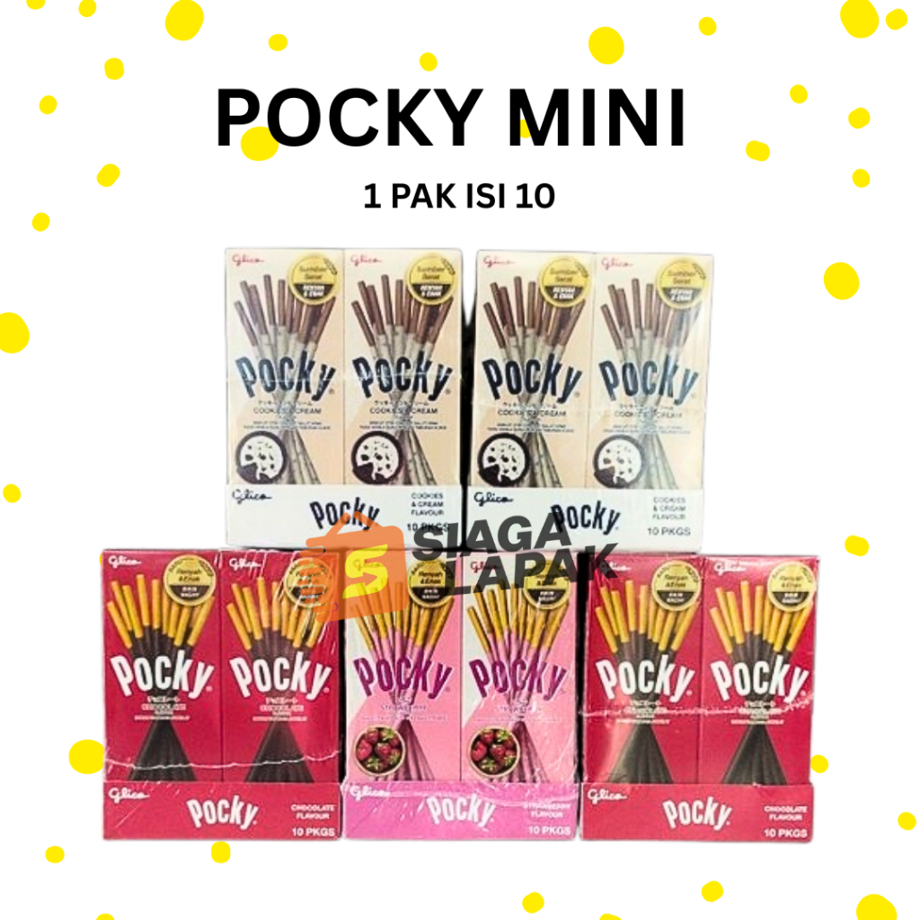 

Pocky MINI 1 PAK ISI 10 PCS Stik Biskuit Glico All Varian Rasa [BELI BANYAK LEBIH MURAH]