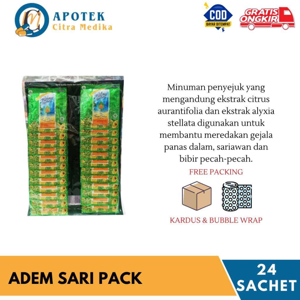 

Adem Sari 1 - Meredakan Sakit Tenggorokan, Batuk dan Sariawan