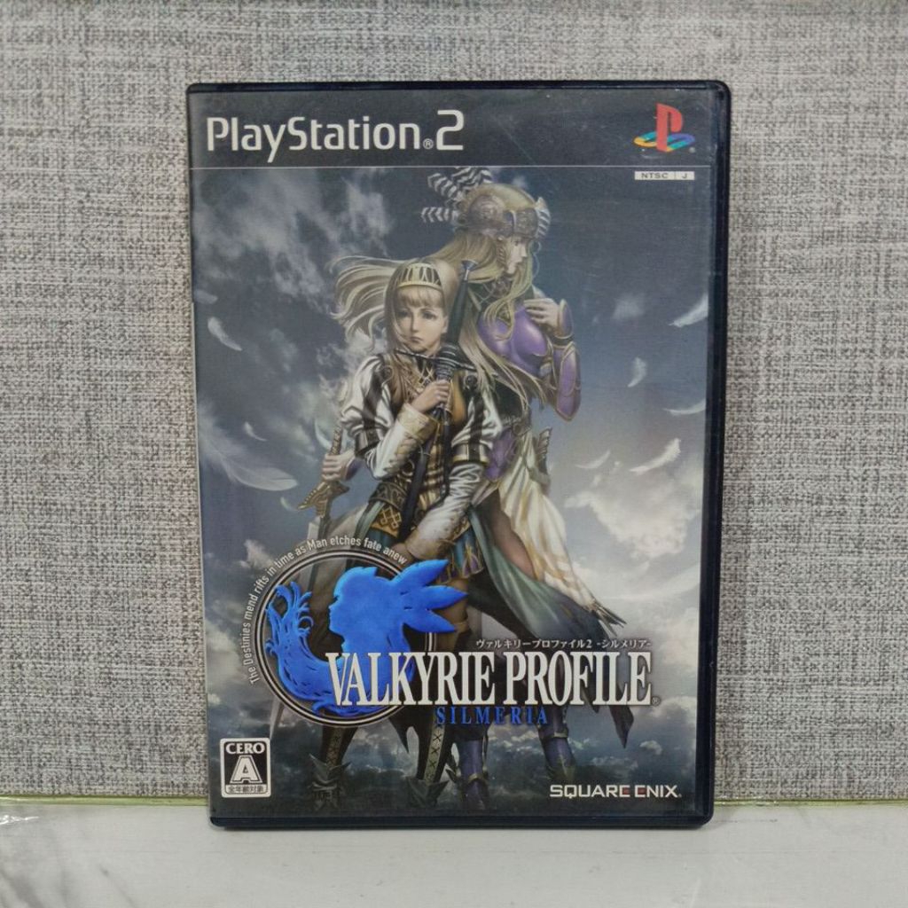 CD DVD KASET ORIGINAL PS2 Valkyrie Profile Silmeria JPN BAHASA Jepang LENGKAP MANUAL Book