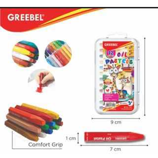 

GREEBEL Crayon Kids Oil Pastel /crayon Sekolah Anak & Professional Non Toxic 12col, 18col, 24 col