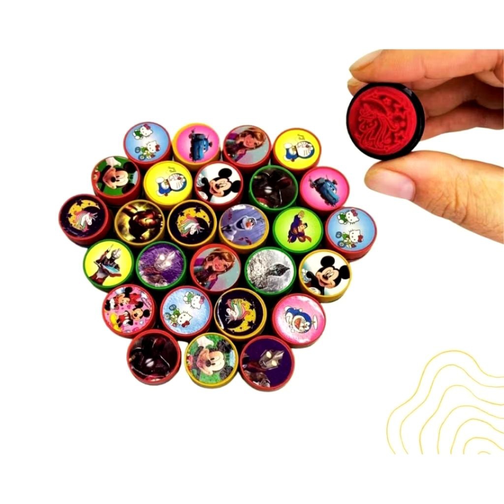 

mainan stampel anak karakter mainan cap anak lucu