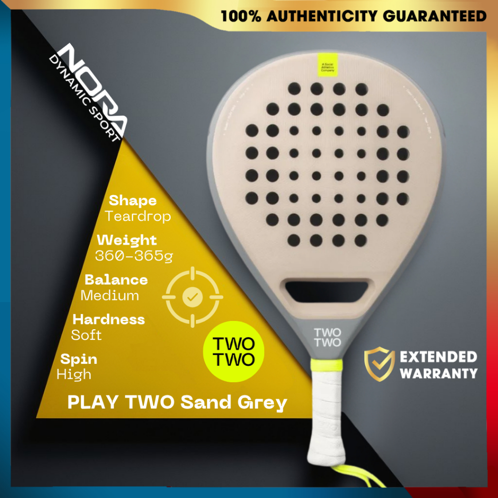 Two Two Play Two Sand Grey Raket Padel 