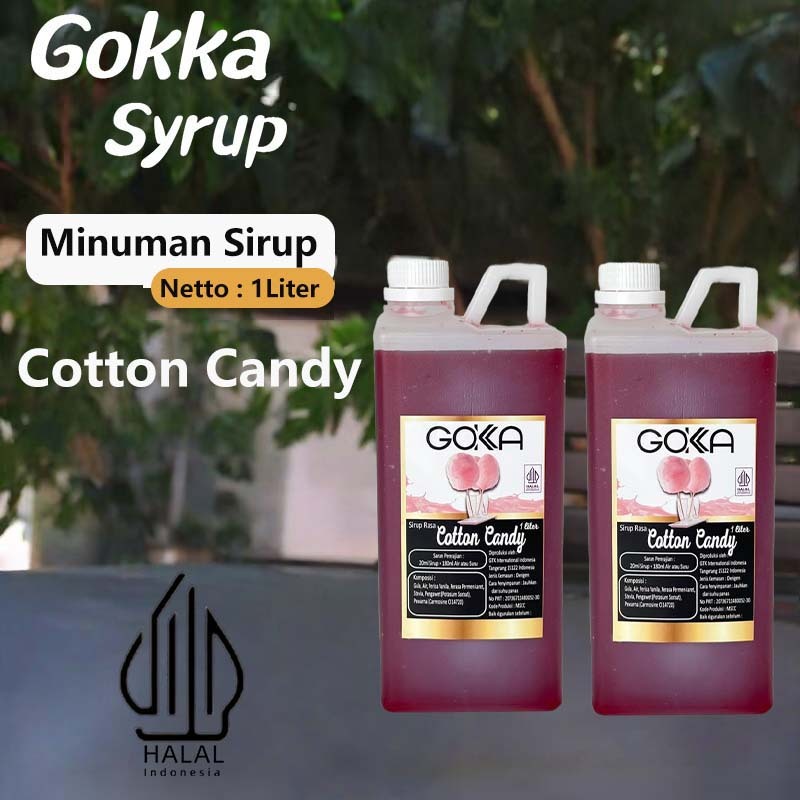 

GOKKA Sirup Minuman Rasa Cotton Candy 1L Syrup / Cotton Candy Juice