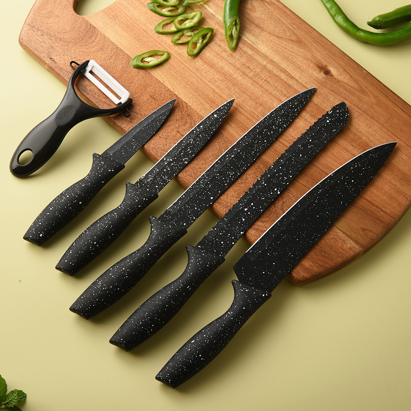 Pisau Set Q2 6pcs /  Knife set Pisau masak lengkap serbaguna Q2-106