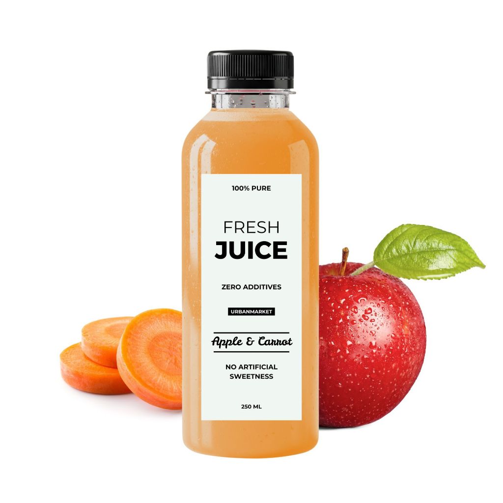 

Jus Apel Wortel Segar Cold Pressed 250 ml – 100% Buah Asli, Murni Tanpa Gula Tambahan