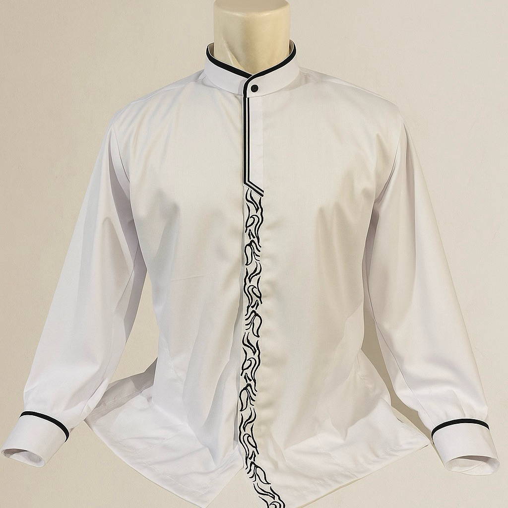 Baju Koko Pria Eksklusif – Bordir Stylish | SAZRA MOSLEM WEAR