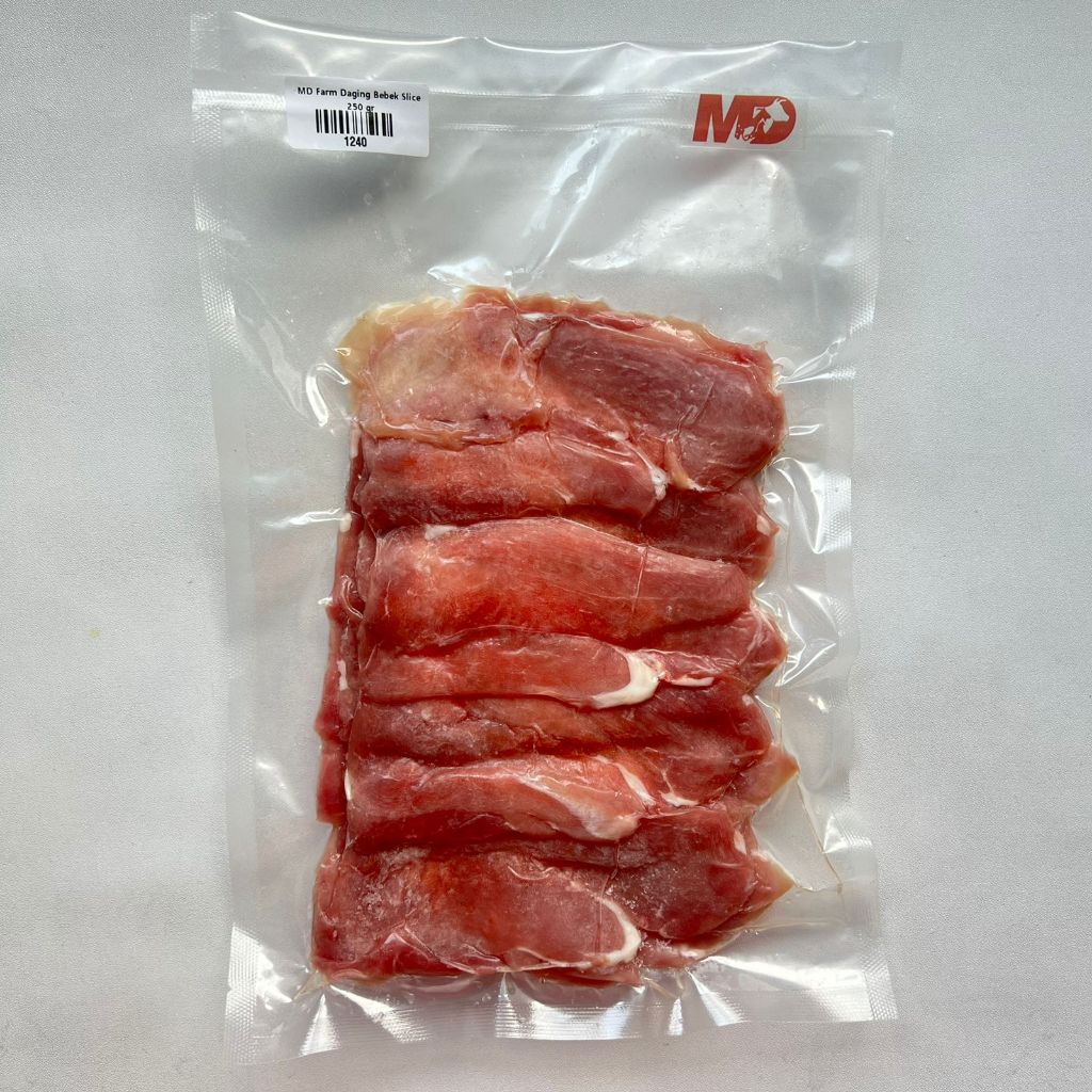 

MD Farm Daging Bebek Slice 250gr-BEBAS HORMON & ANTIBIOTIK