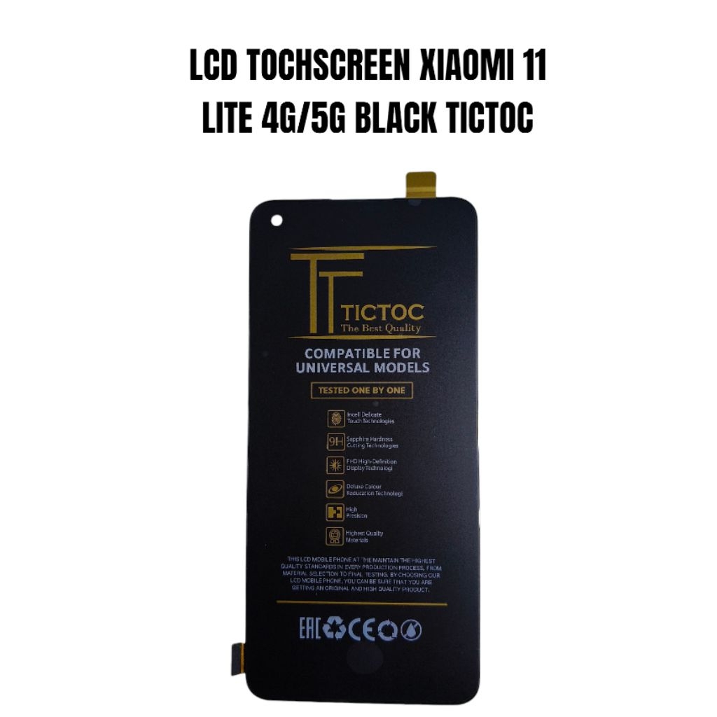 LCD TOCHSCREEN XIAOMI 11 LITE 4G/5G BLACK TICTOC