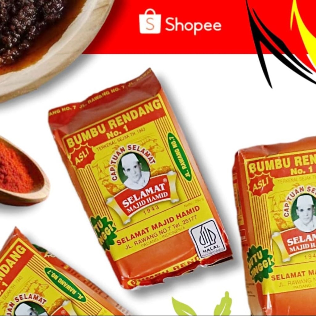 

Bumbu Rendang Padang Asli Selamat 250gr