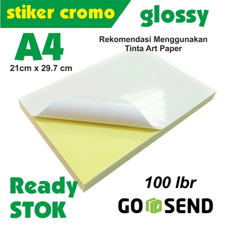 

Bahan Stiker Cromo Fastex Glossy A4 (21cm x 29.7cm)