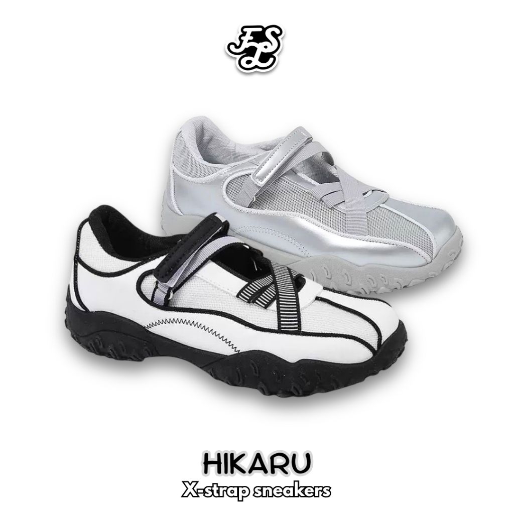 LUMMYSHOP Hikaru Sneakers Strap Wanita Sneakers Outdoor Sepatu Casual Premium Import