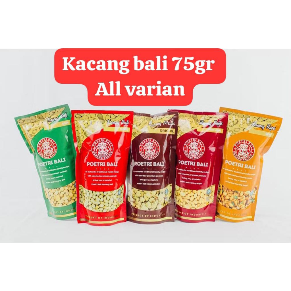 

Kacang Poetri Bali 75gr Gurih Manis Spicy