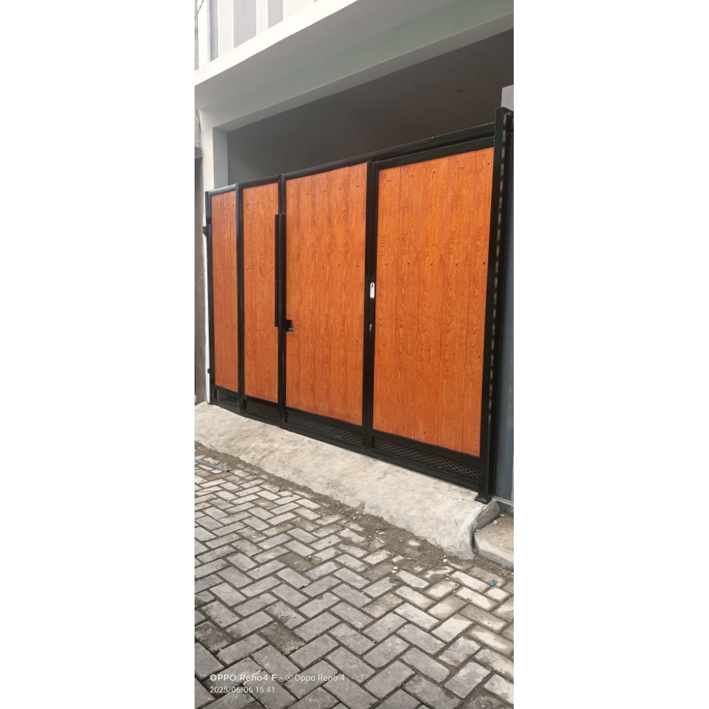 pagar minimalis modern motif  lisplang grrc