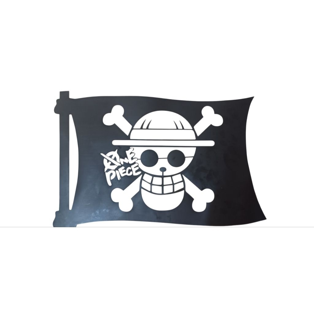 

mal cetakan stensil motif bendera one piece